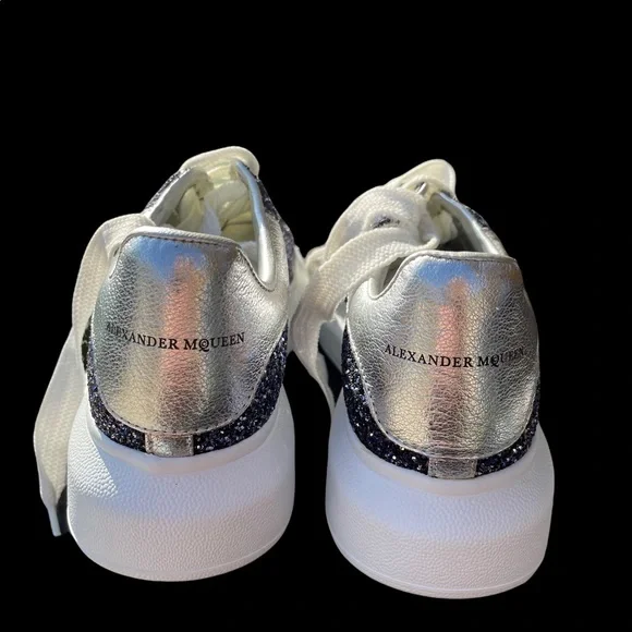 ALEXANDER MCQUEEN NEW Purple Glitter Sneakers